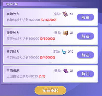 《风之国世界》转职怎么操作 角色转职方式介绍